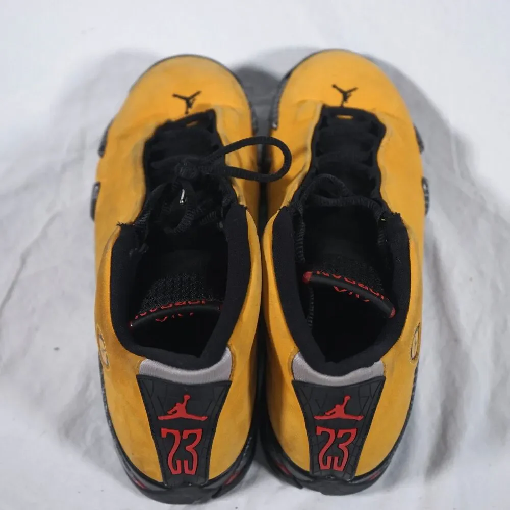 Nike Air Jordan 14 Retro Reverse Ferrari Yellow Black 2019 6.5Y BV1218-706